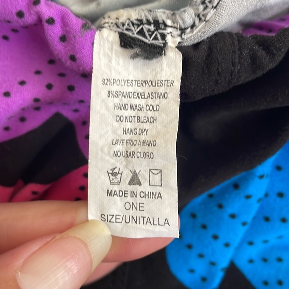 Adorable Colorful Heart Neon Love Leggings One Size - Picture 12 of 14